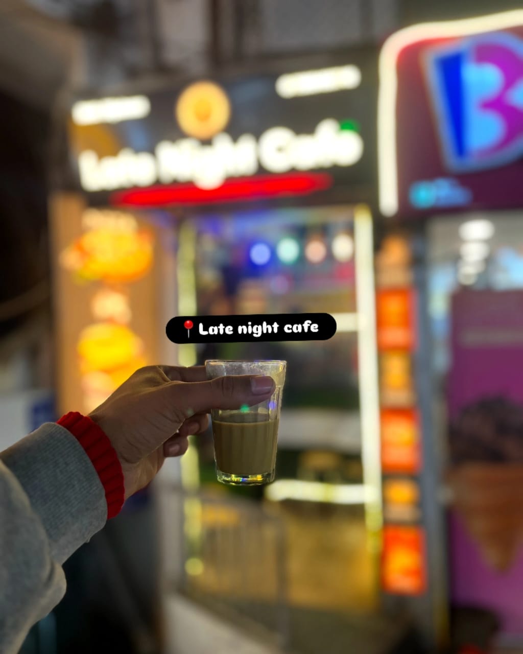 Inside Late Night Cafe Mussoorie